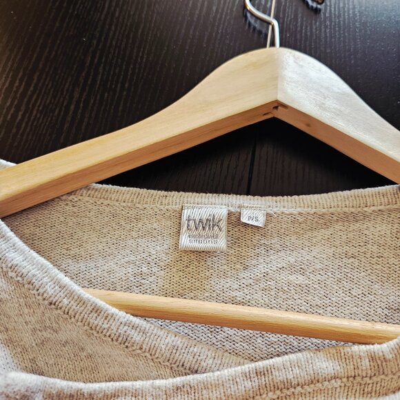 3/$15 asymmetrical beige and brown sweater - Picture 6 of 6